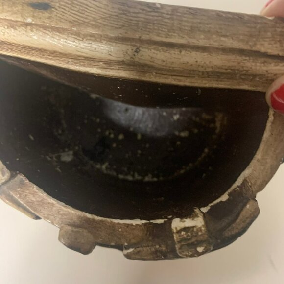 Vintage 1974 Hand Painted Planter Book End - Picture 8 of 9